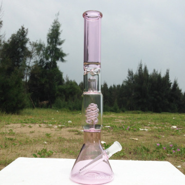 Tubo de agua de cristal nuevo del diseño de Autunm Pink para el fumar de la cachimba (ES-GB-250)